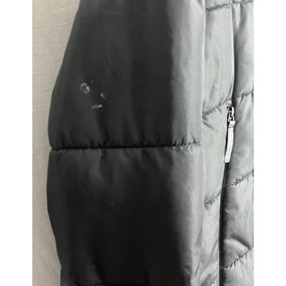 Primark Jacket Youth 14-15 Years Black Hooded Puffer Fleece Lined Zip Pockets - Picture 4 of 9